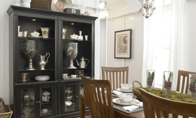 How do decorate around dining room china cabinet