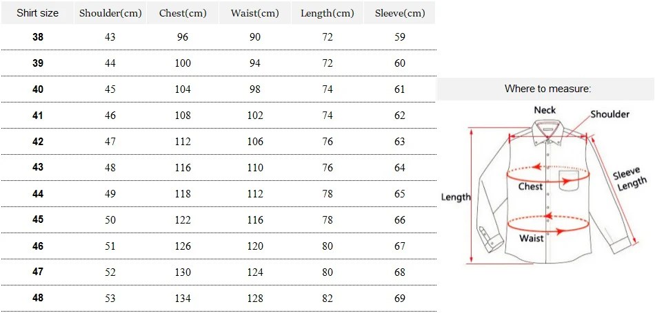 Shirt chart size men guide sizing mens shirts sizes dress measurements guys clothes clothing sleeve long sewing fits menwit look