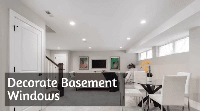 How to decorate your basement windows