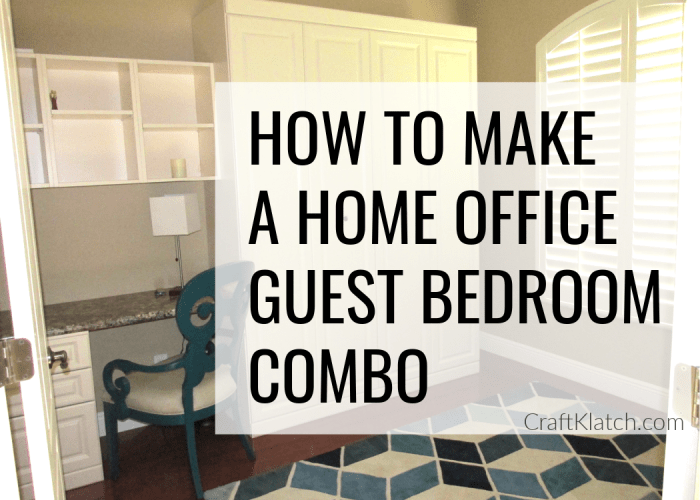 How to decorate a home office guest bedroom