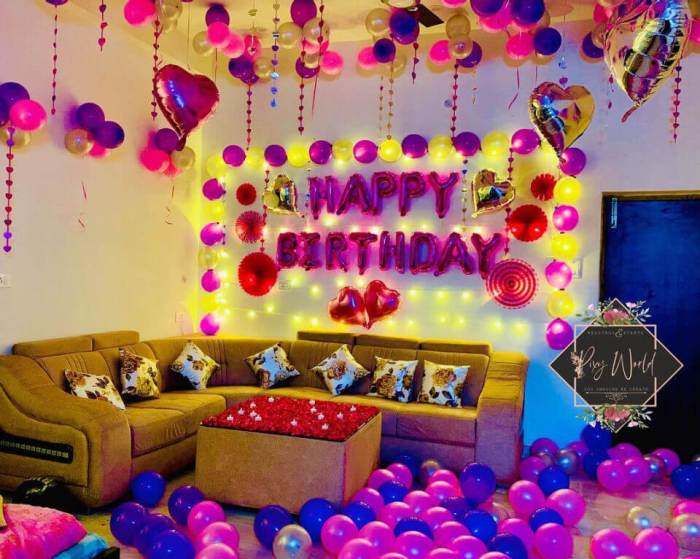 How to decorate small room for birthday party