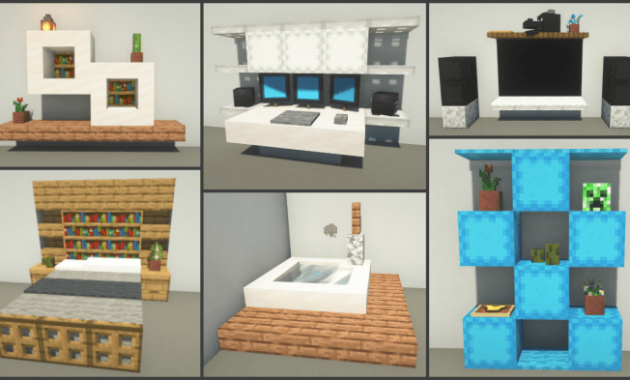 How to make minecraft house decoration