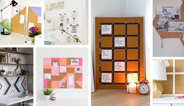 How to decorate cork board for office