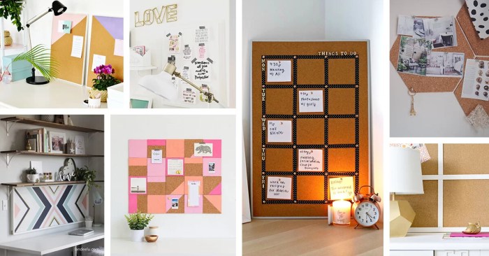 How to decorate cork board for office