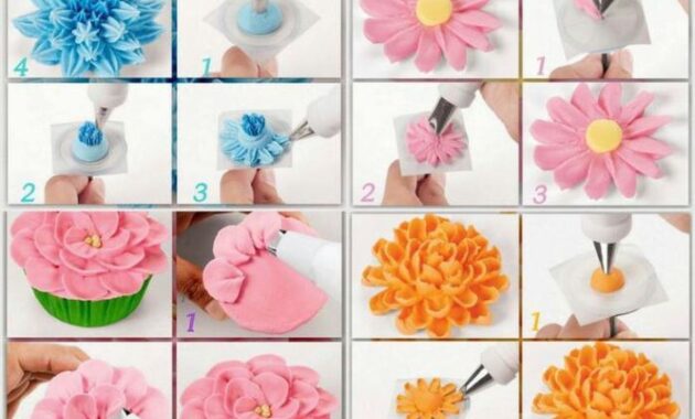 How to make a flower icing decoration