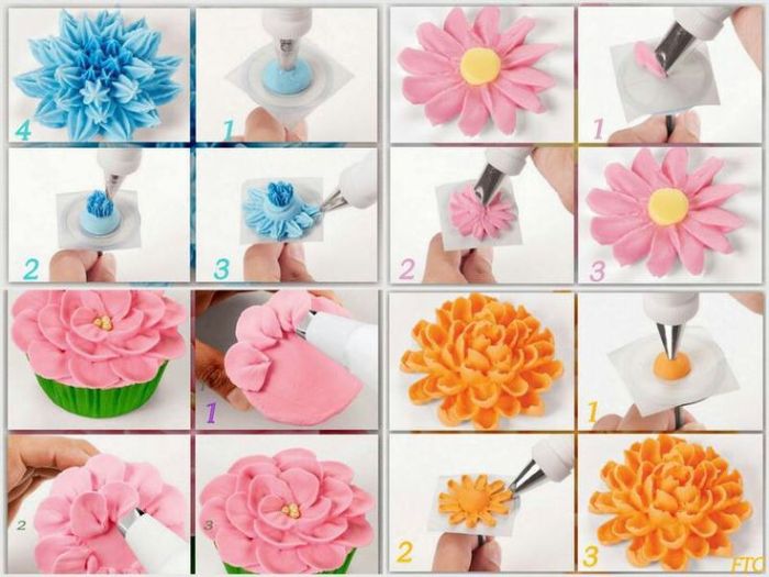 How to make a flower icing decoration